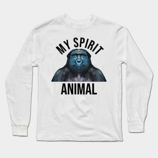 Gorilla is My Spirit Animal Long Sleeve T-Shirt